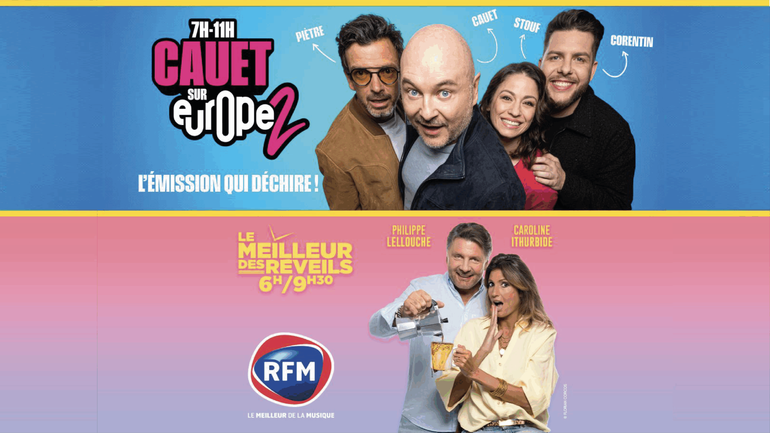 couverture rentrée Europe 2 et RFM